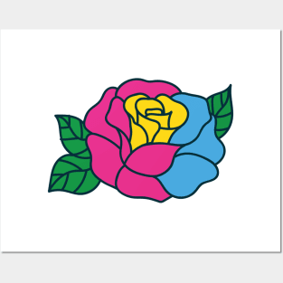 pansexual flower Posters and Art